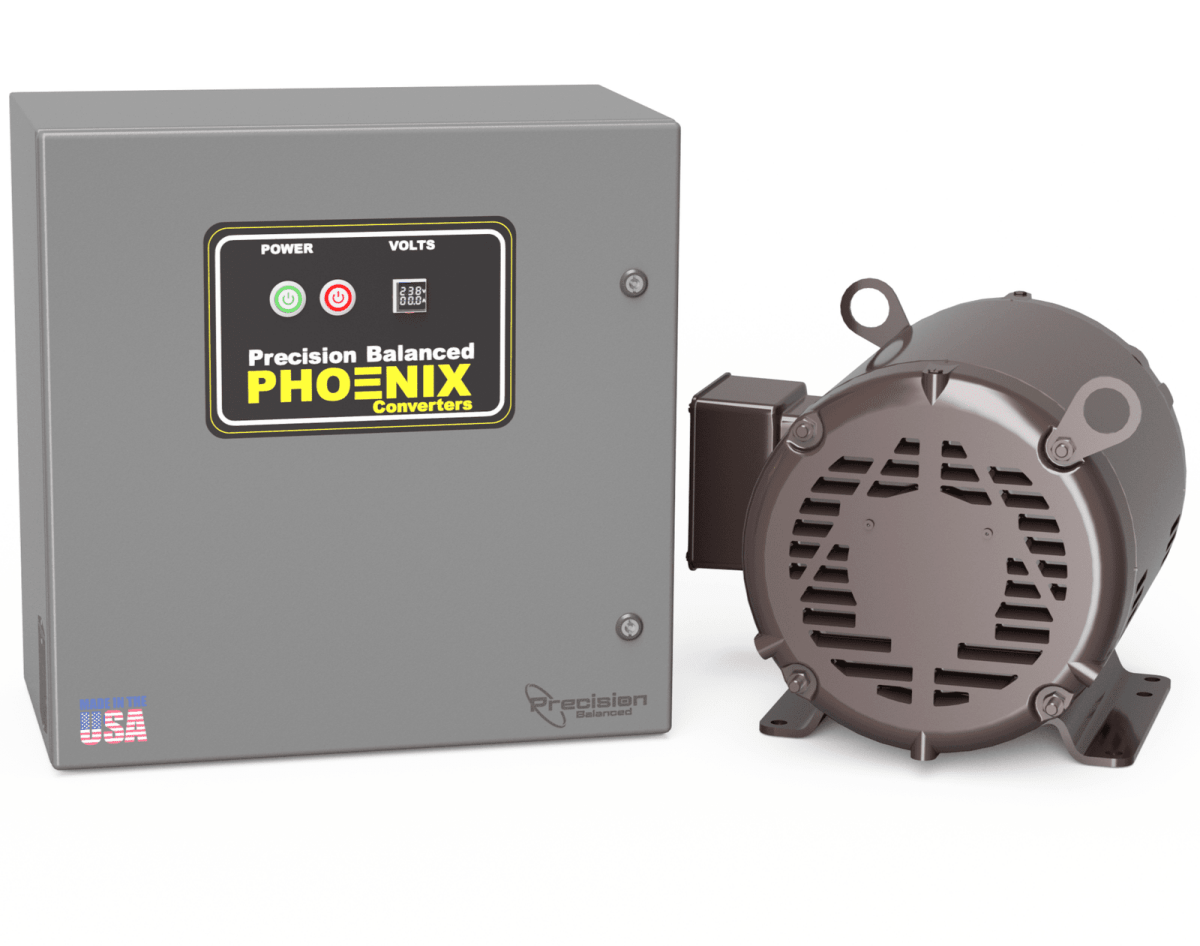 8 HP Rotary Phase Converter Single Phase to Three Phase Phoenix