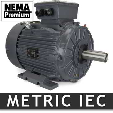 0.12 HP Metric IEC Motor - Frame: 56 - RPM: 1800